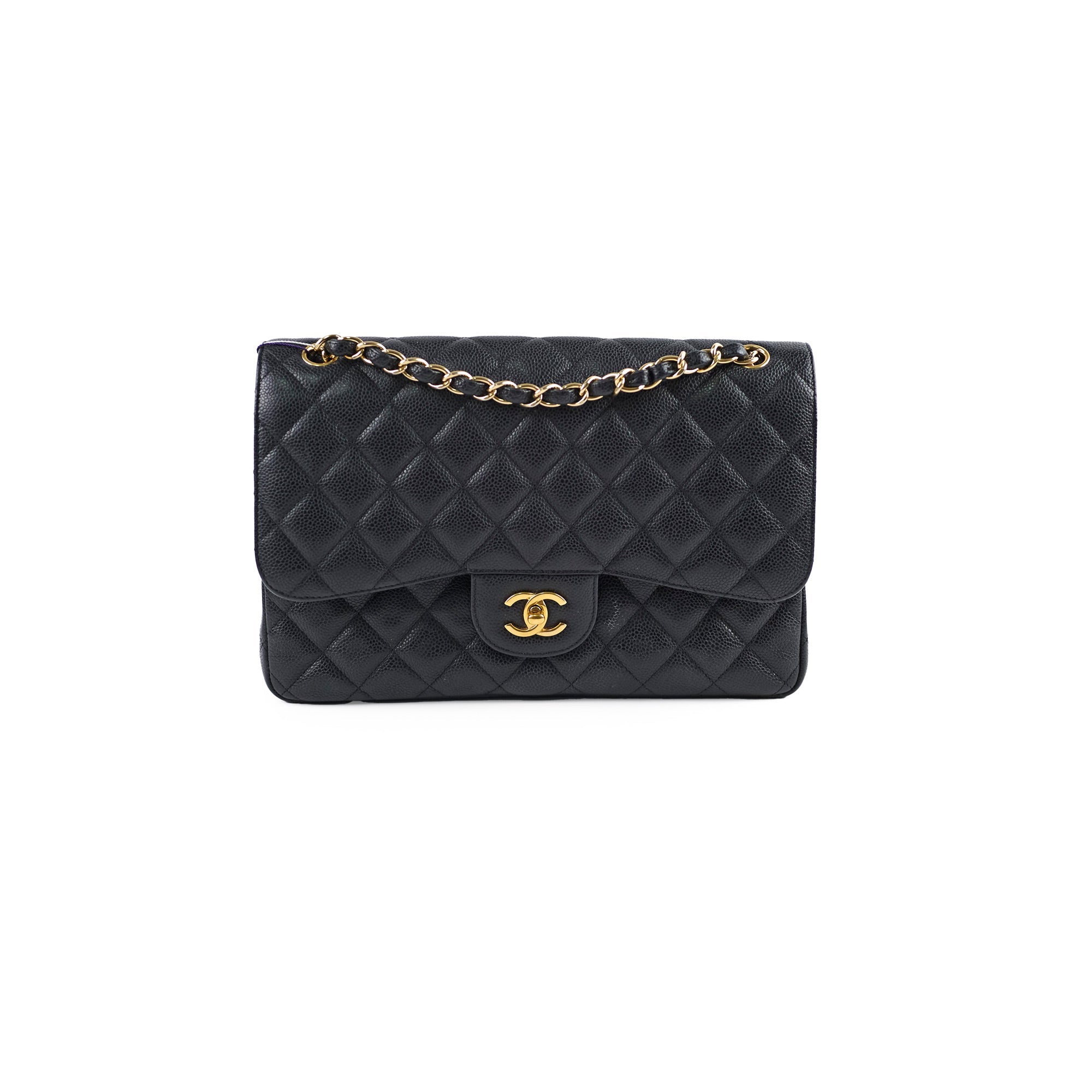 Chanel Caviar Jumbo Double Classic Flap Black