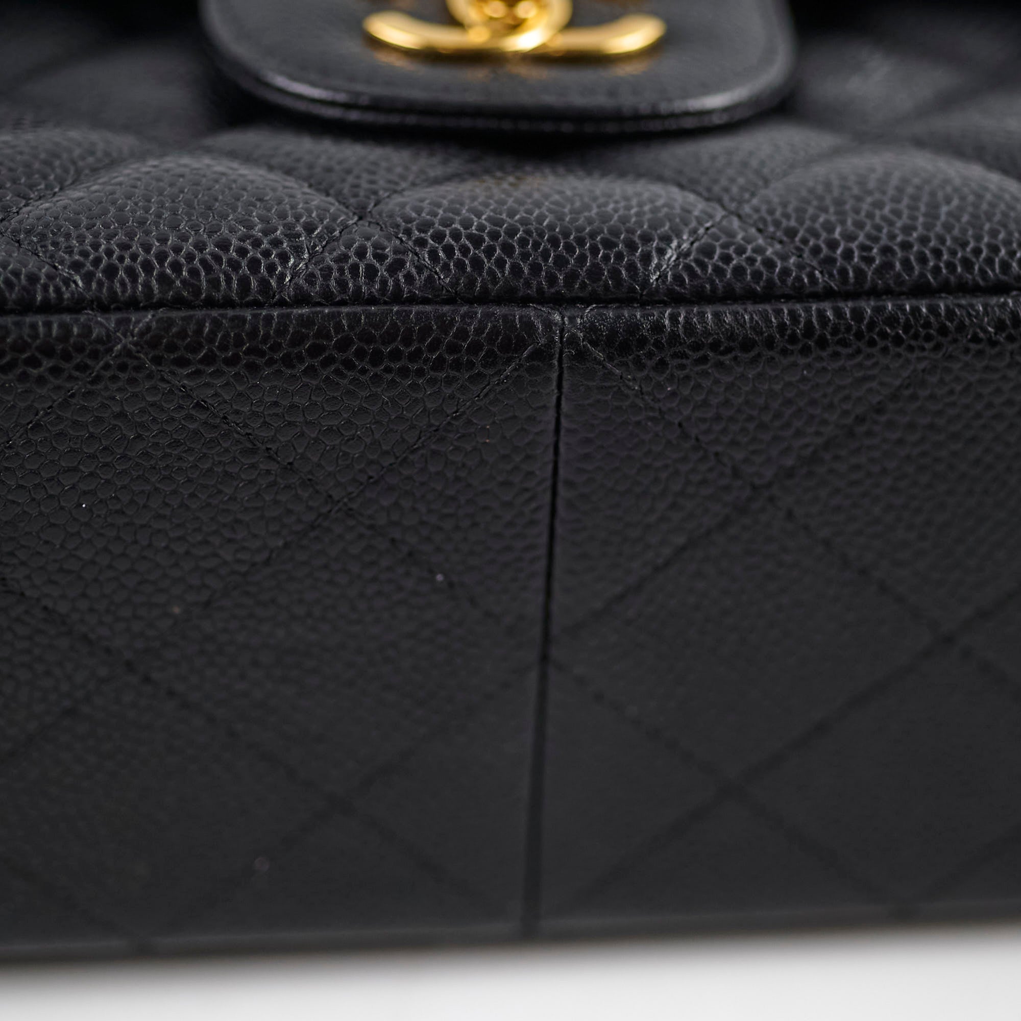 Chanel Caviar Jumbo Double Classic Flap Black