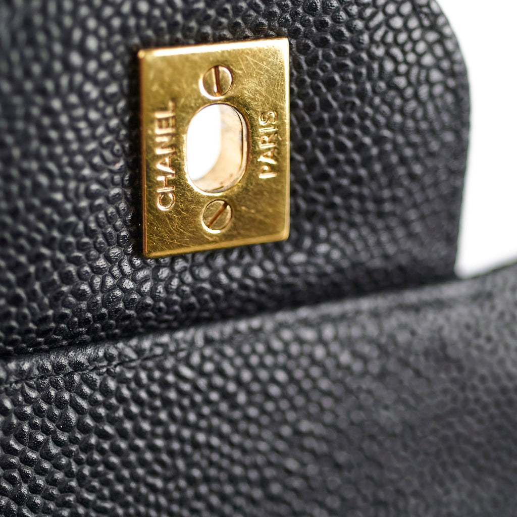 Chanel Caviar Jumbo Double Classic Flap Black