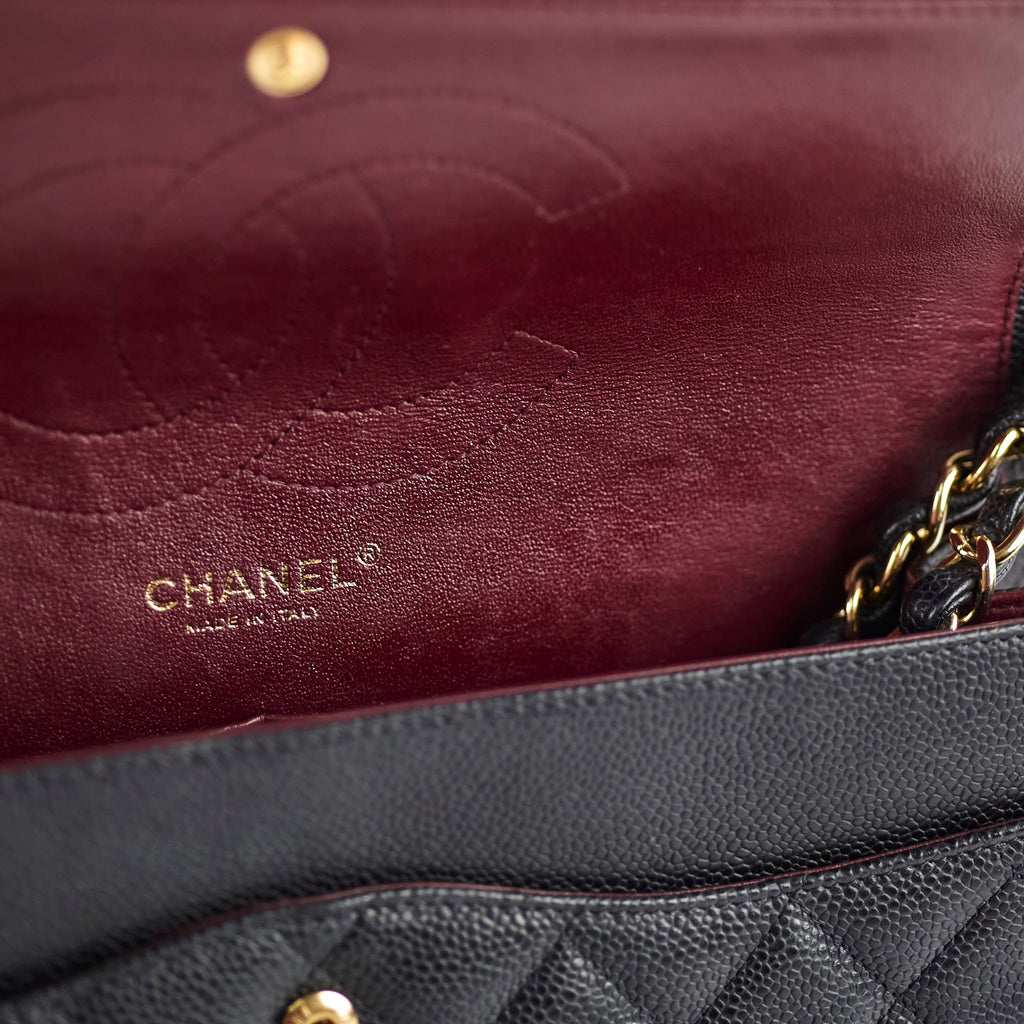 Chanel Caviar Jumbo Double Classic Flap Black