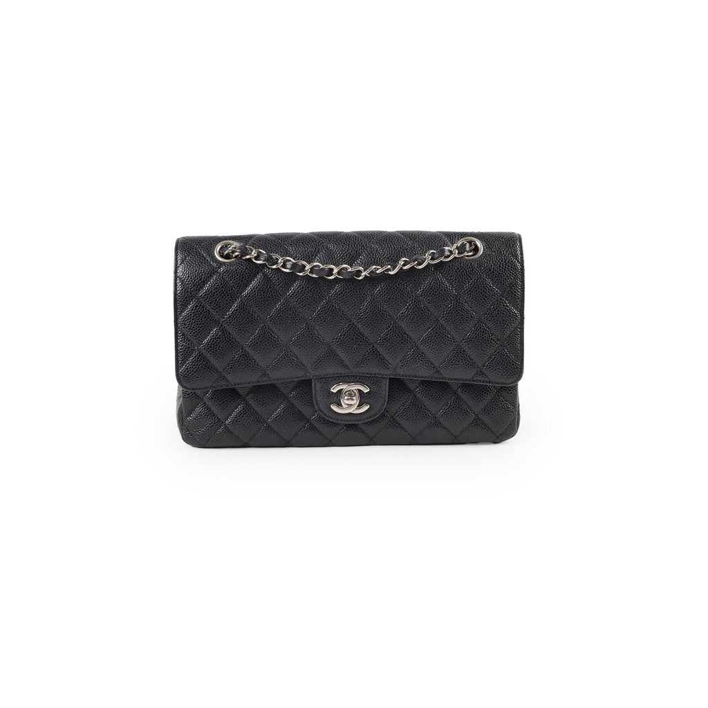 Chanel Medium Classic Flap Black Caviar SHW