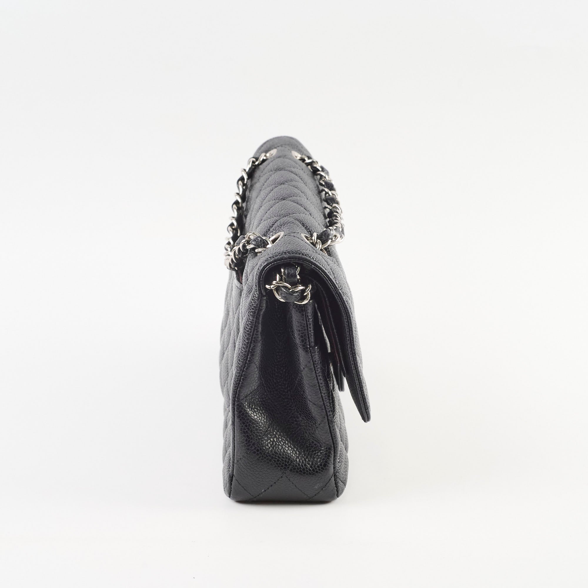 Chanel Medium Classic Flap Black Caviar SHW