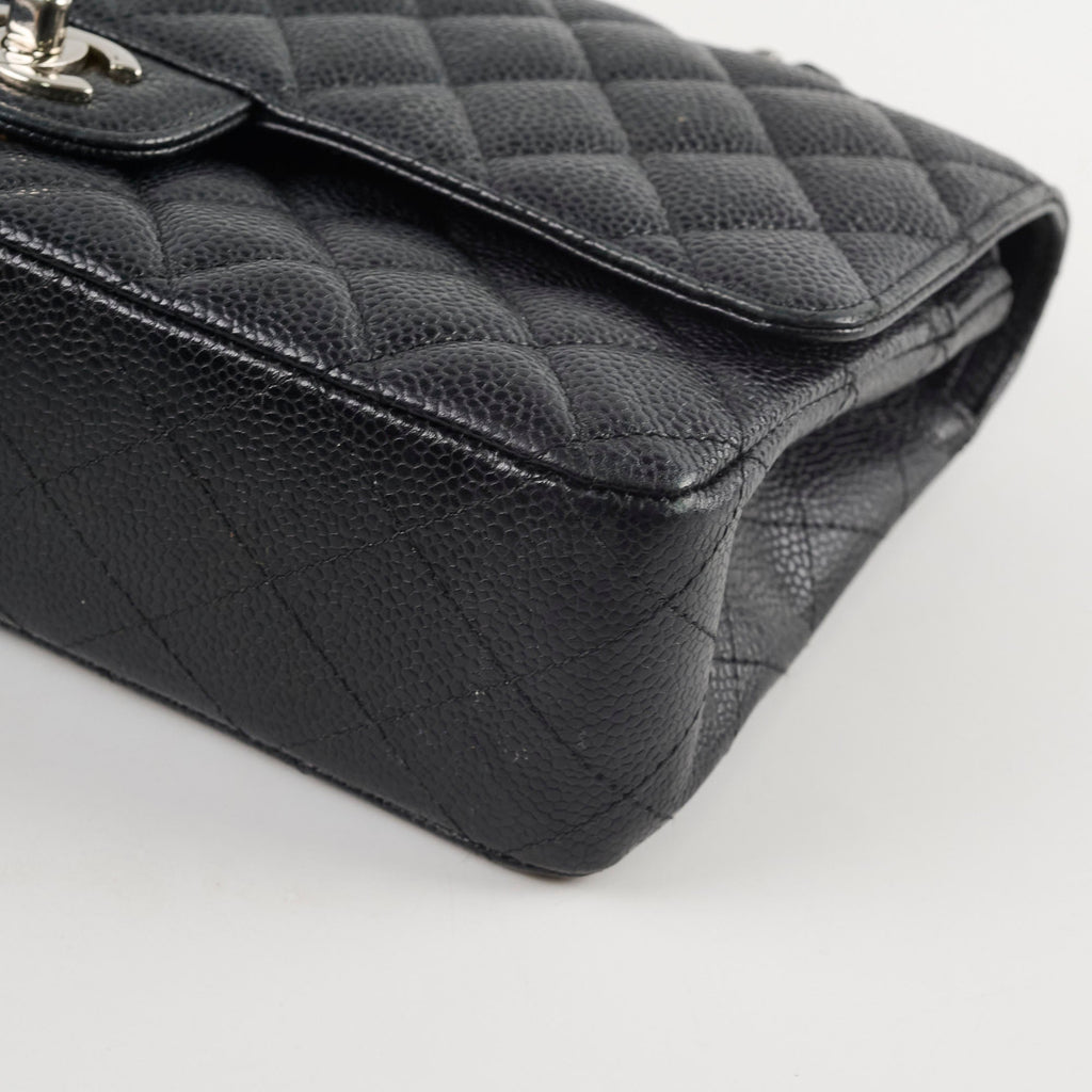 Chanel Medium Classic Flap Black Caviar SHW