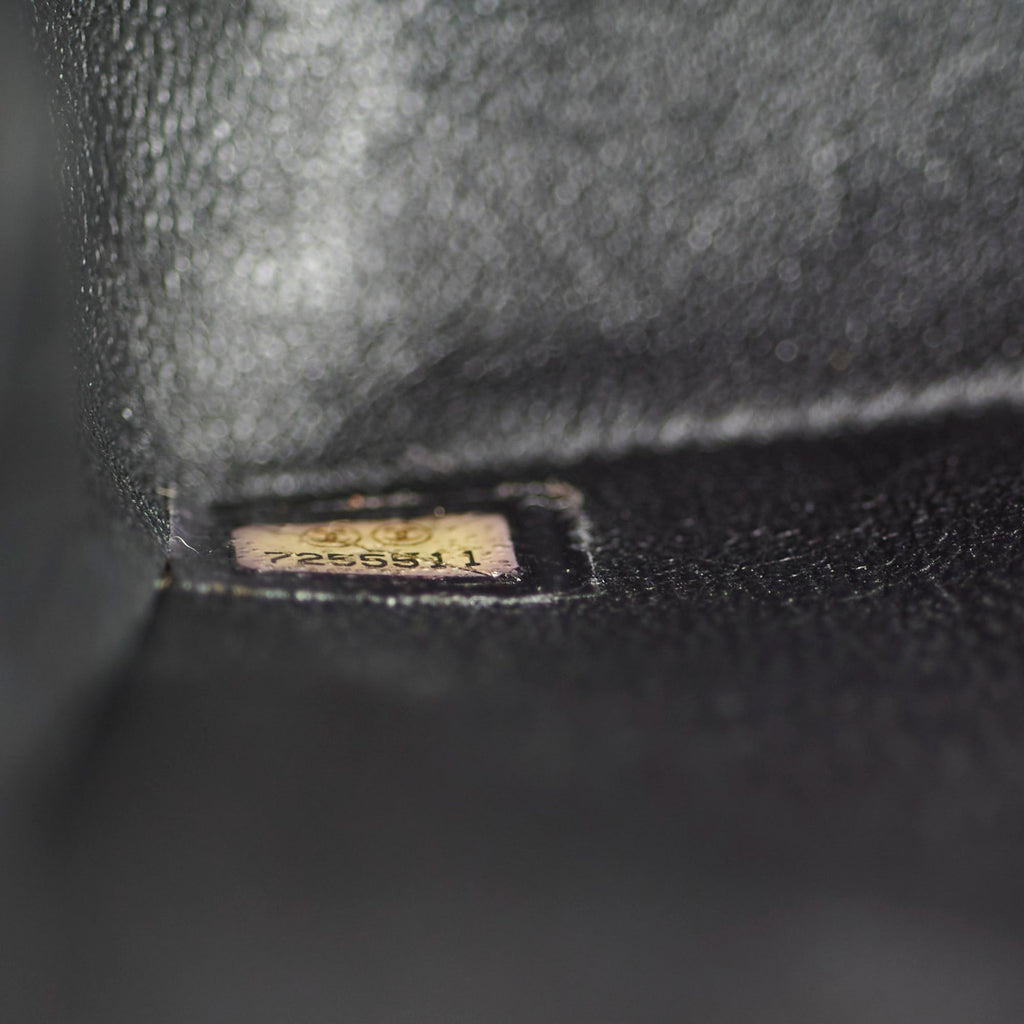 Chanel Vintage Small Caviar Classic Flap Black 24k Gold Plating 7 Series