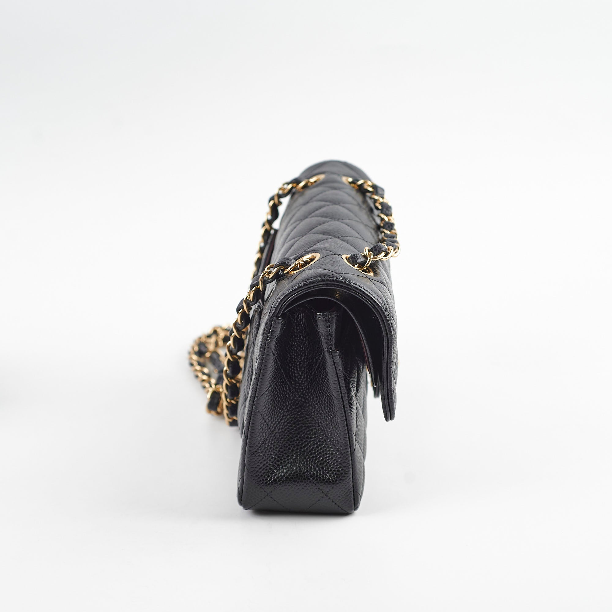 Chanel Quilted Caviar Small Classic Flap Black Series 31