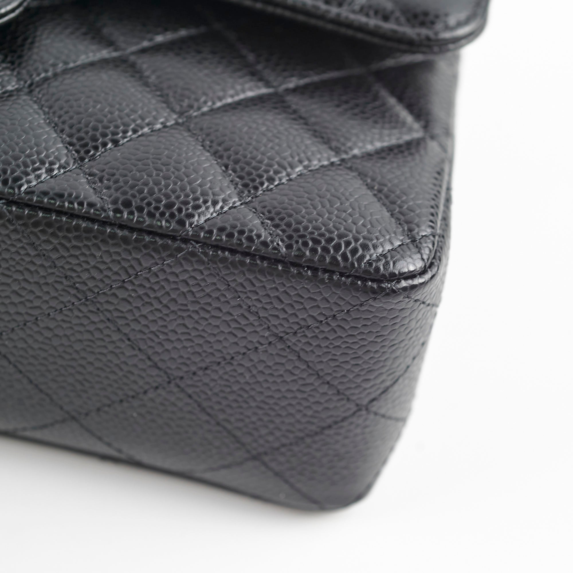 Chanel Quilted Caviar Small Classic Flap Black Series 31