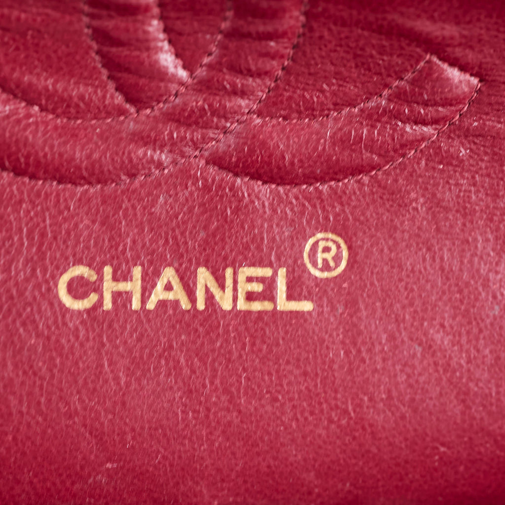 Chanel 24K M/L Classic Flap Vintage Jersey Black