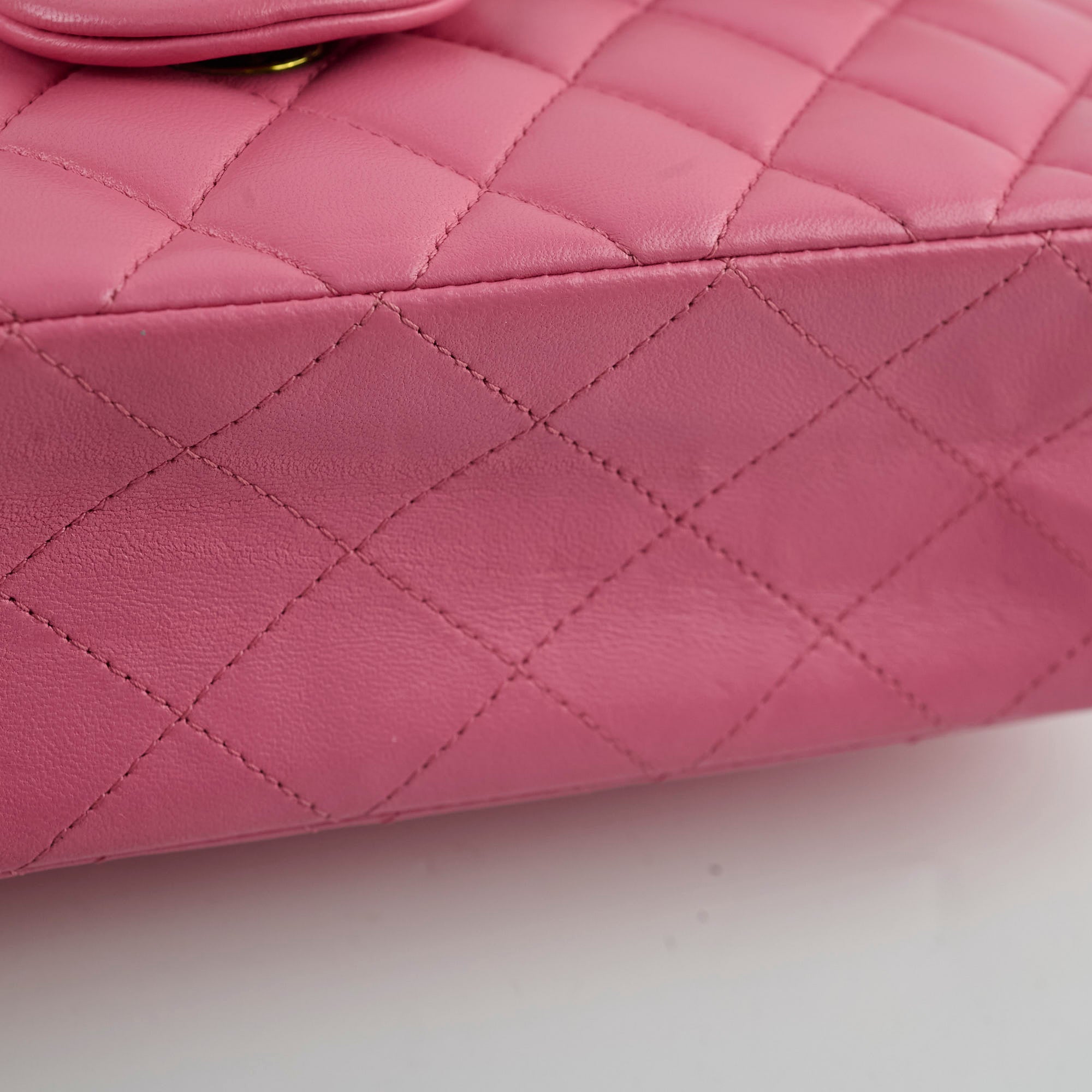 Chanel Small Double Classic Flap Pink/Yellow