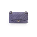 Chanel M/L Classic Flap Lambskin Gunmetal Grey