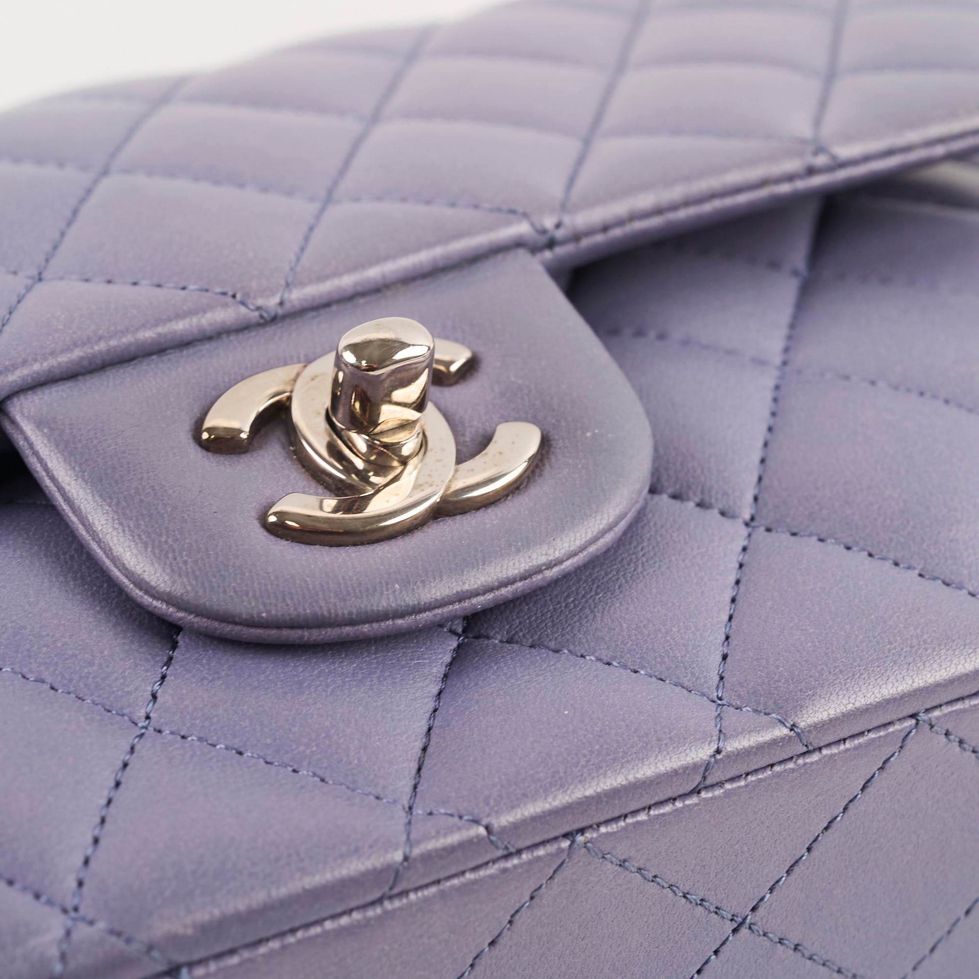 Chanel M/L Classic Flap Lambskin Gunmetal Grey
