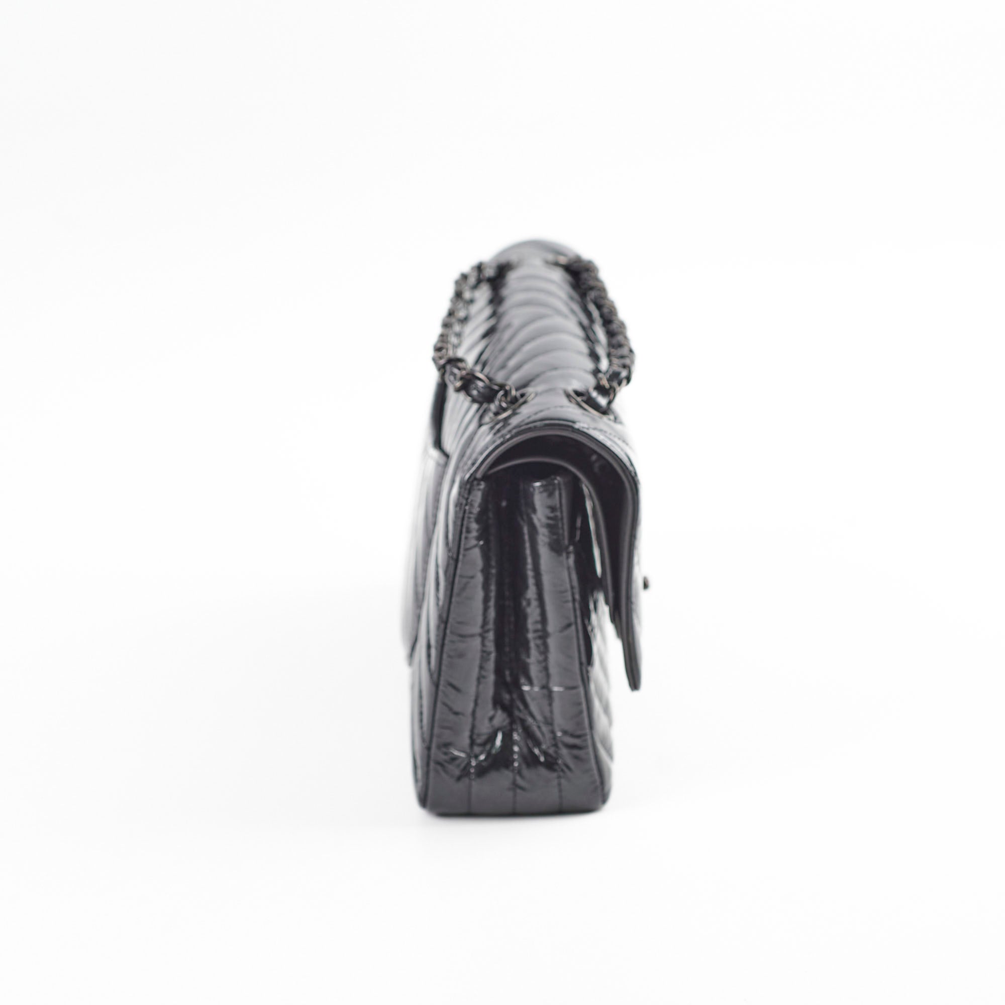 Deal of The Week - Chanel Medium/Large Double Classic Flap So Black Shoulder Bag