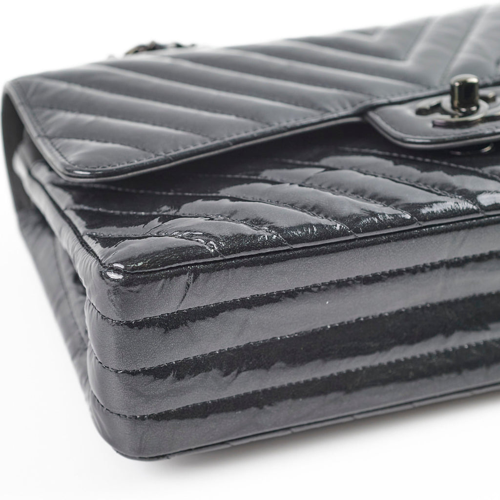 Deal of The Week - Chanel Medium/Large Double Classic Flap So Black Shoulder Bag