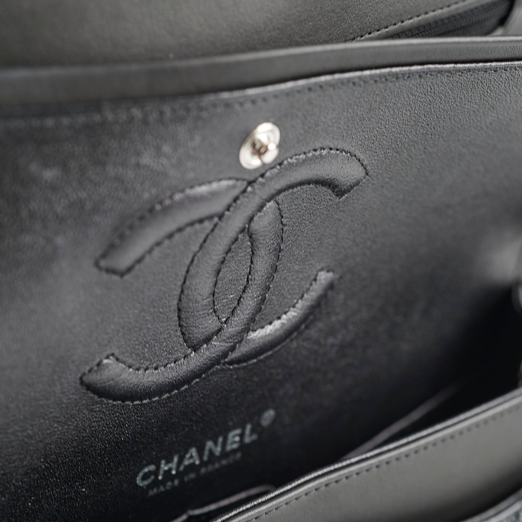 Deal of The Week - Chanel Medium/Large Double Classic Flap So Black Shoulder Bag
