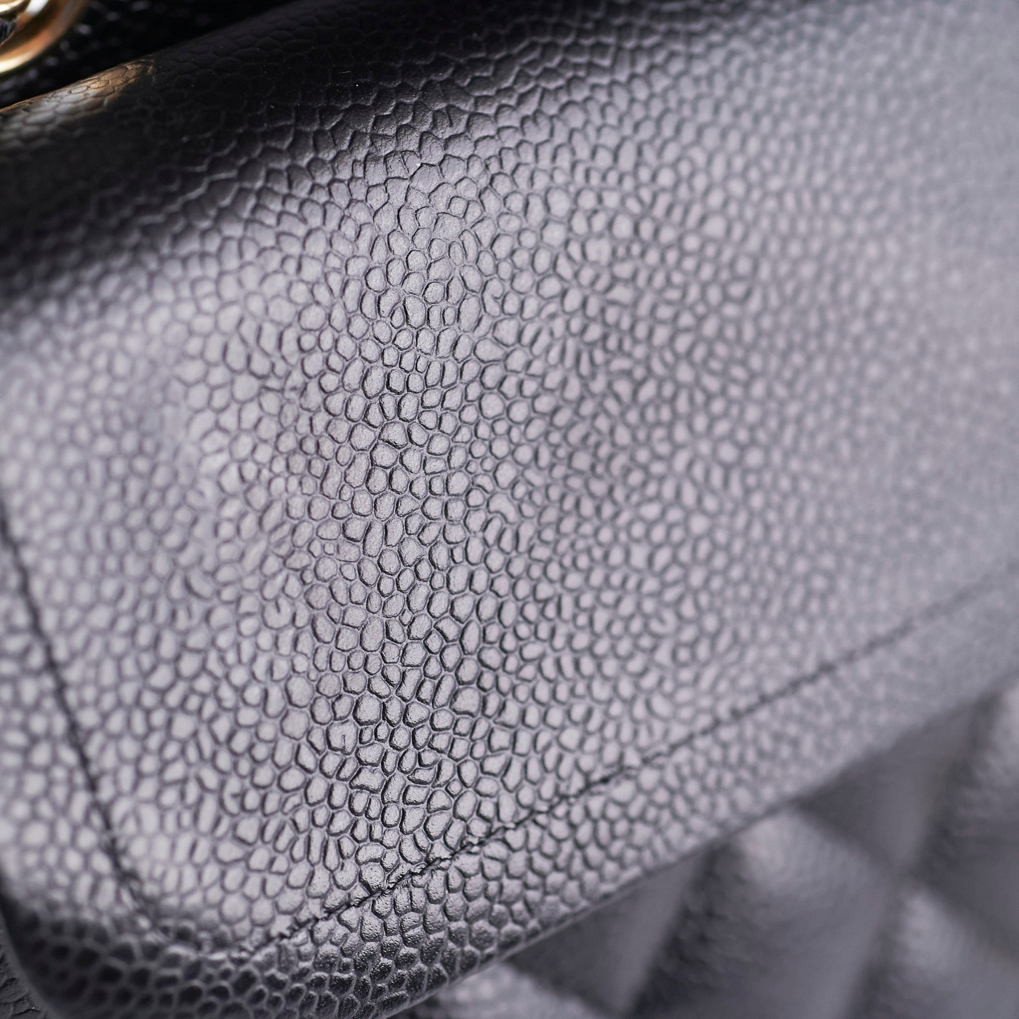 Chanel Medium/Large Caviar Double Classic Flap Black