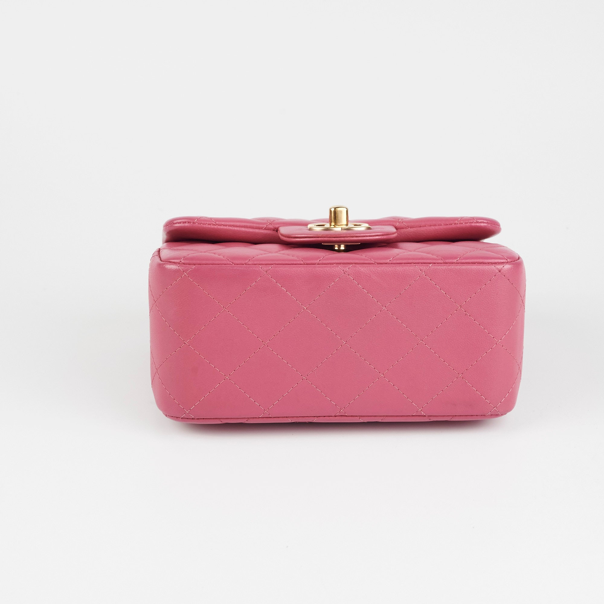 Chanel Square Mini Lambskin Pink