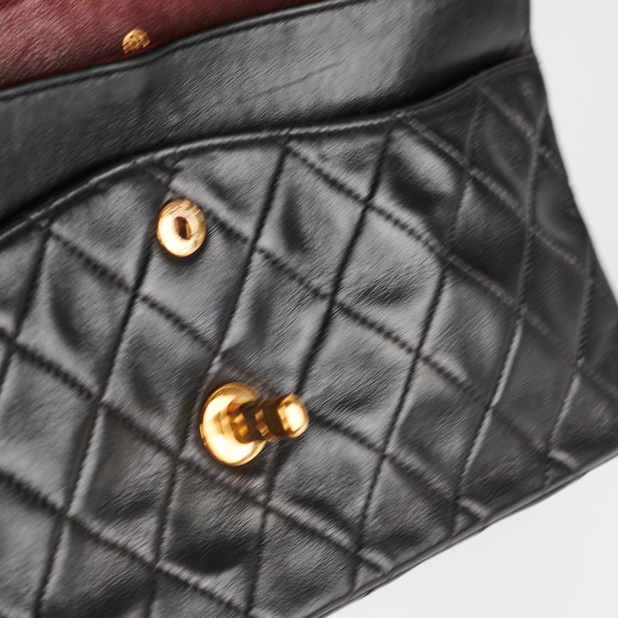 Chanel Vintage Classic Flap Medium Black Lambskin
