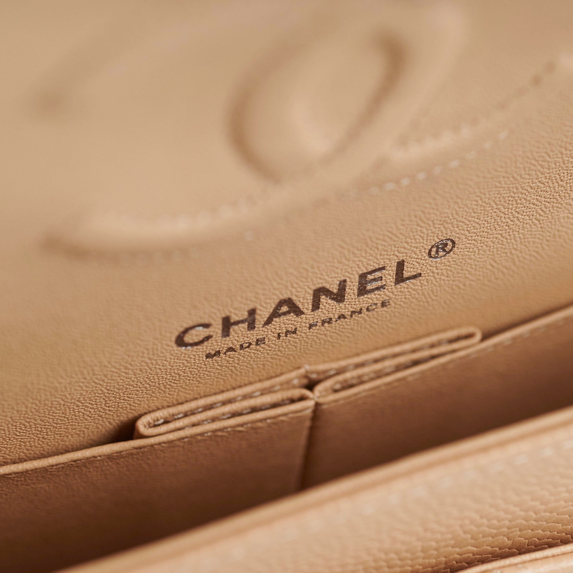 Chanel Classic Flap Caviar Medium Beige - Microchipped 2022