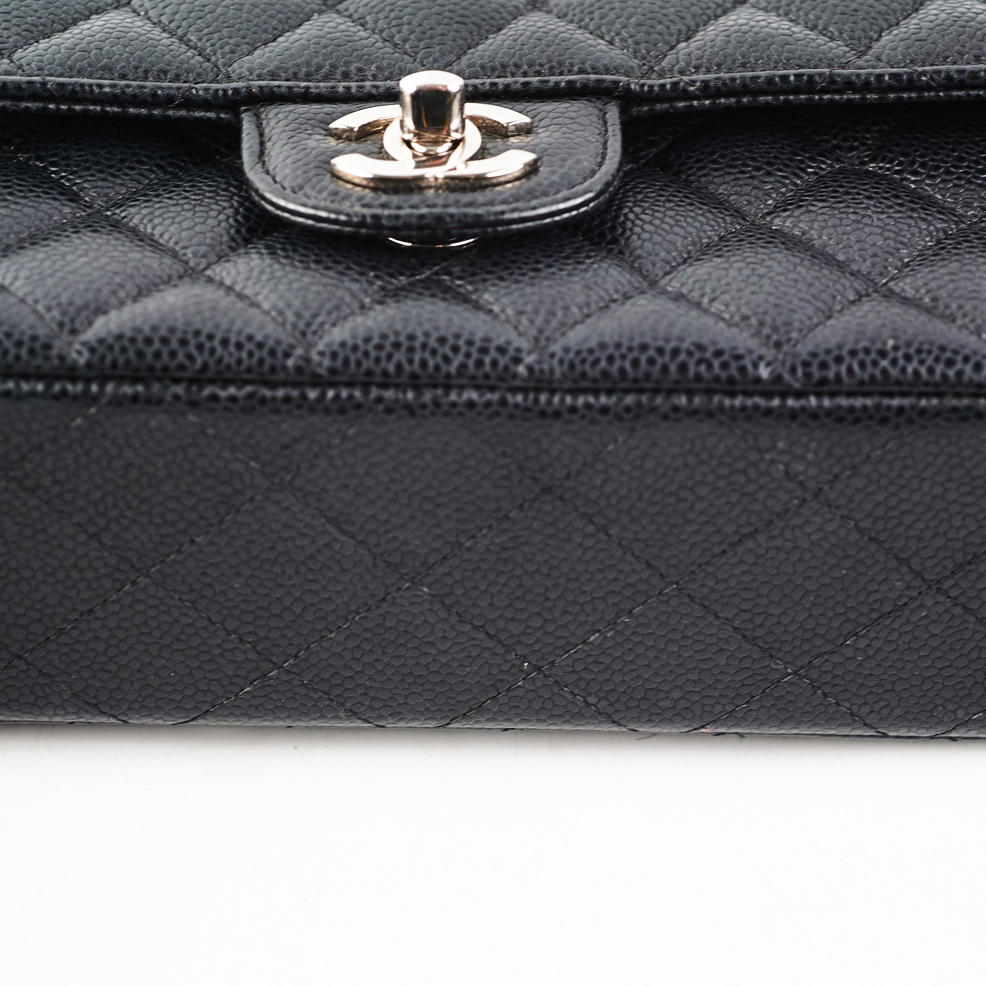 Chanel Medium Flap Caviar Classic Flap Black