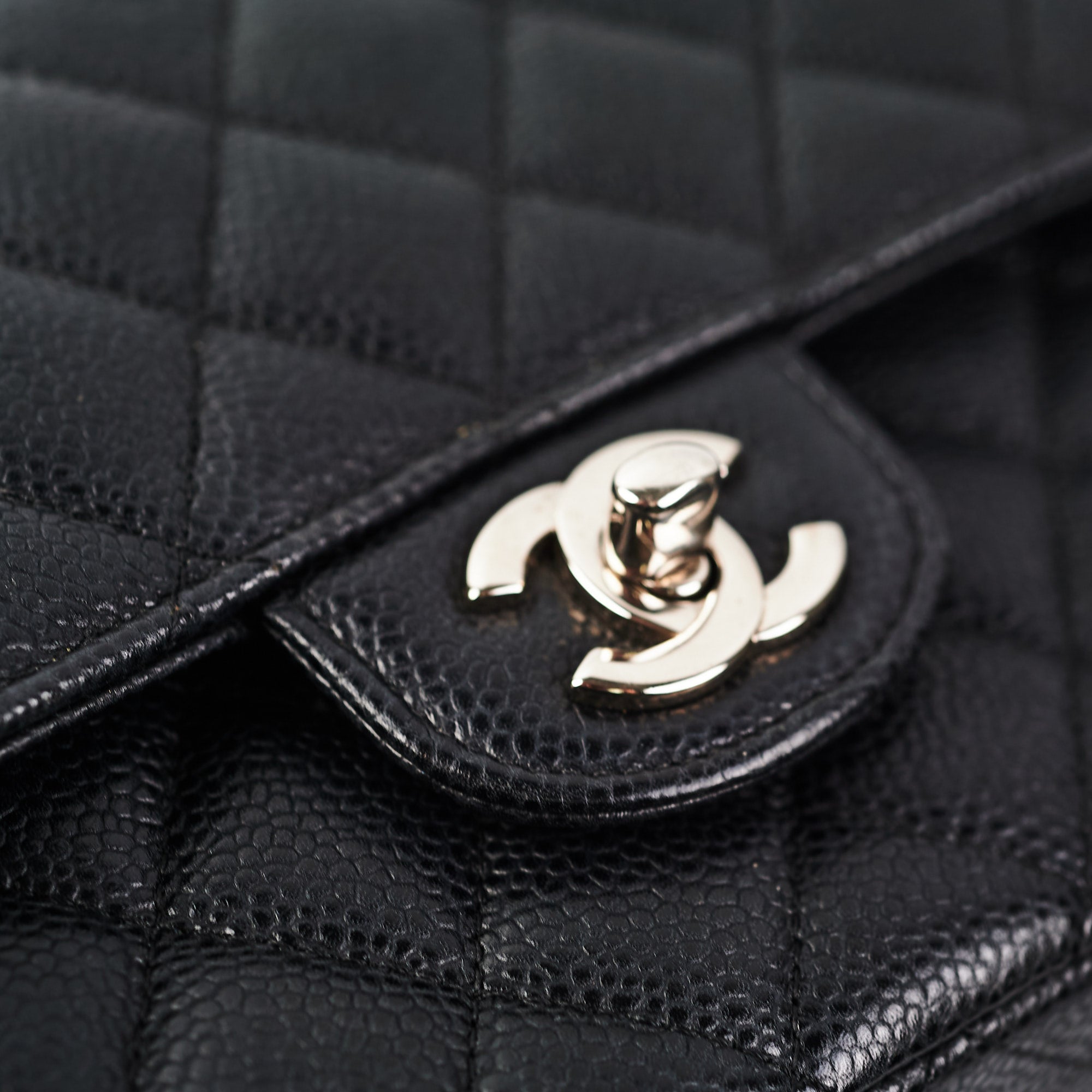 Chanel Medium Flap Caviar Classic Flap Black