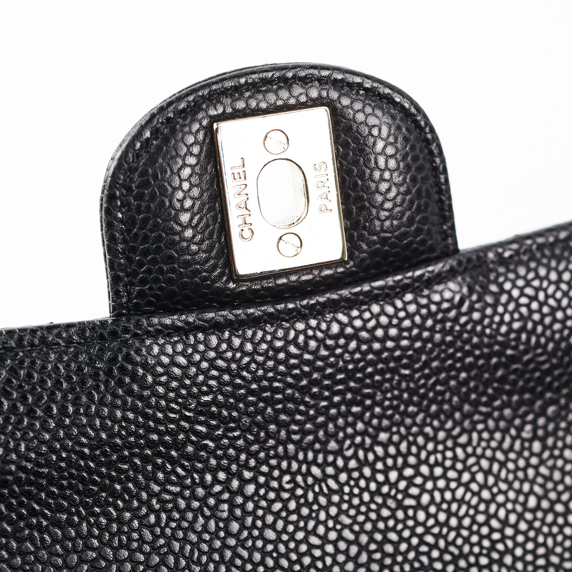 Chanel Medium Flap Caviar Classic Flap Black