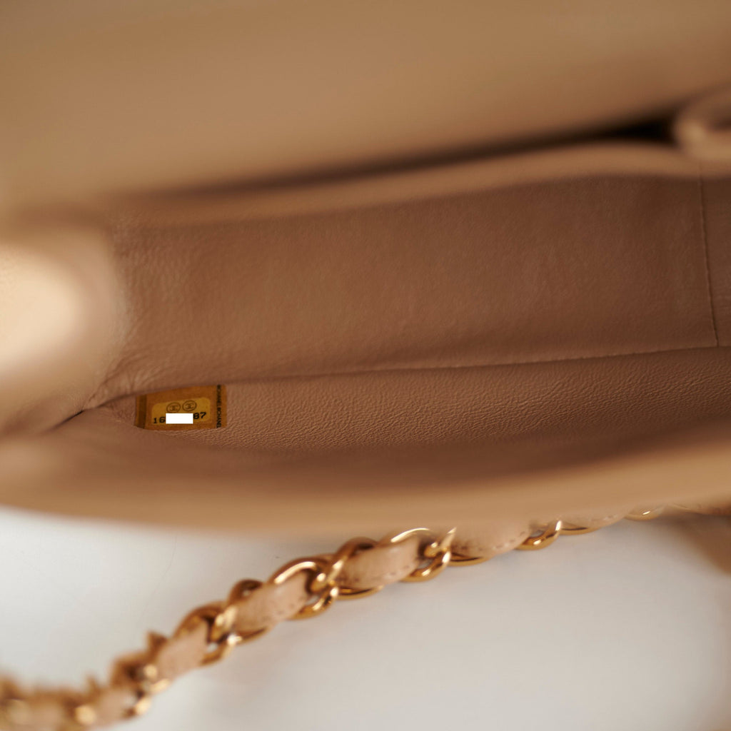 Chanel Classic Flap Jumbo Caviar Beige