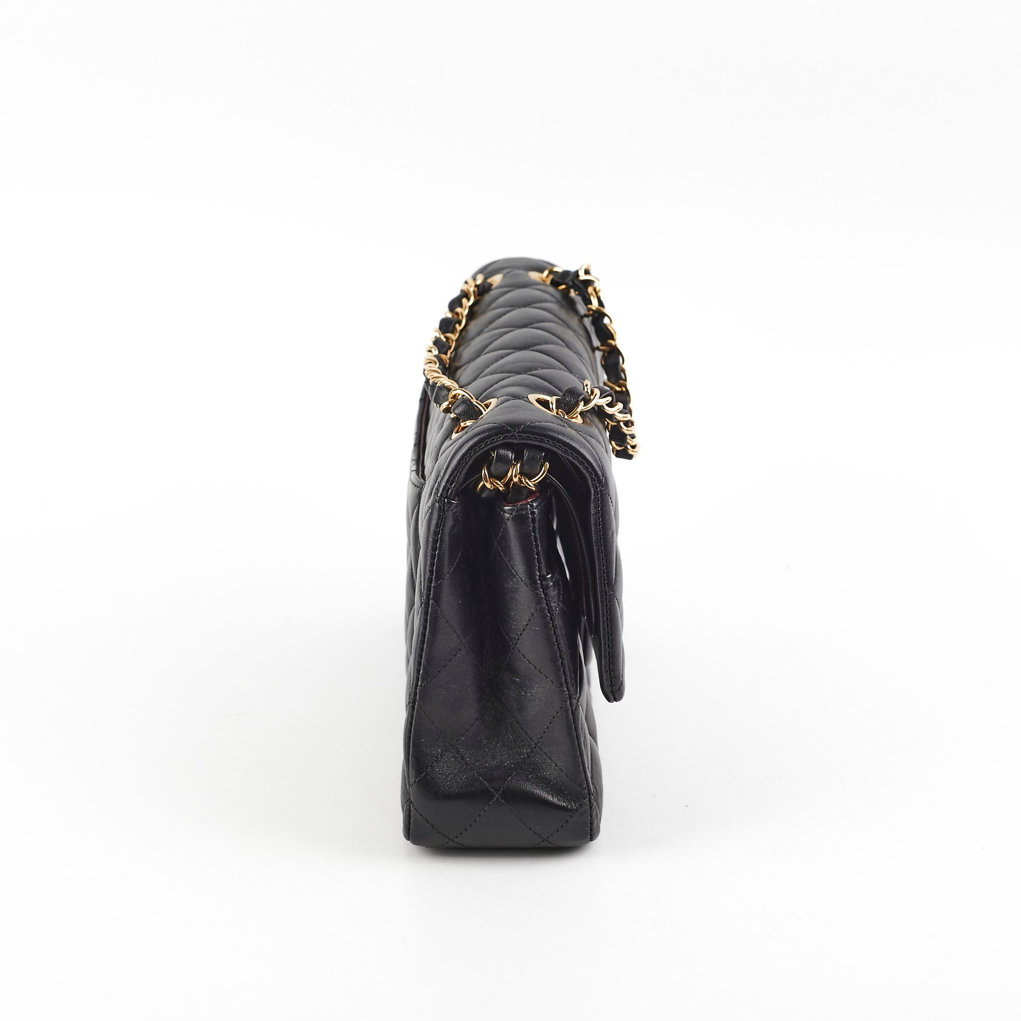 Chanel medium/large quilted classic flap black (microchipped)