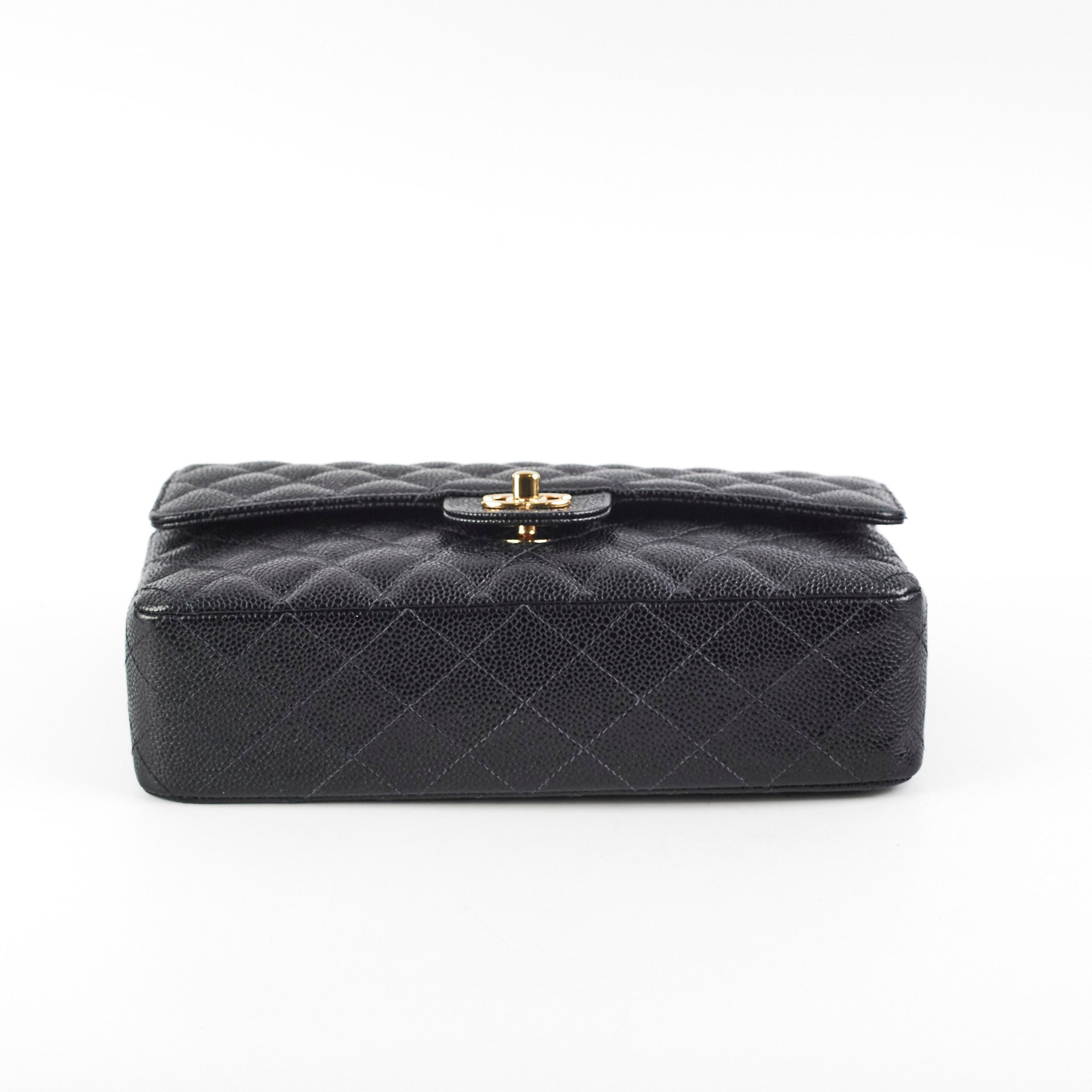 Chanel Medium/Large Classic Flap Caviar Black - Series 8