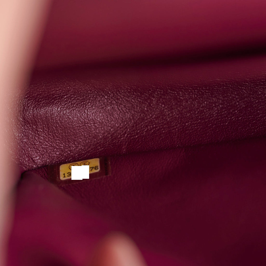 Chanel M/L Tweed Purple Classic Flap Shoulder Bag