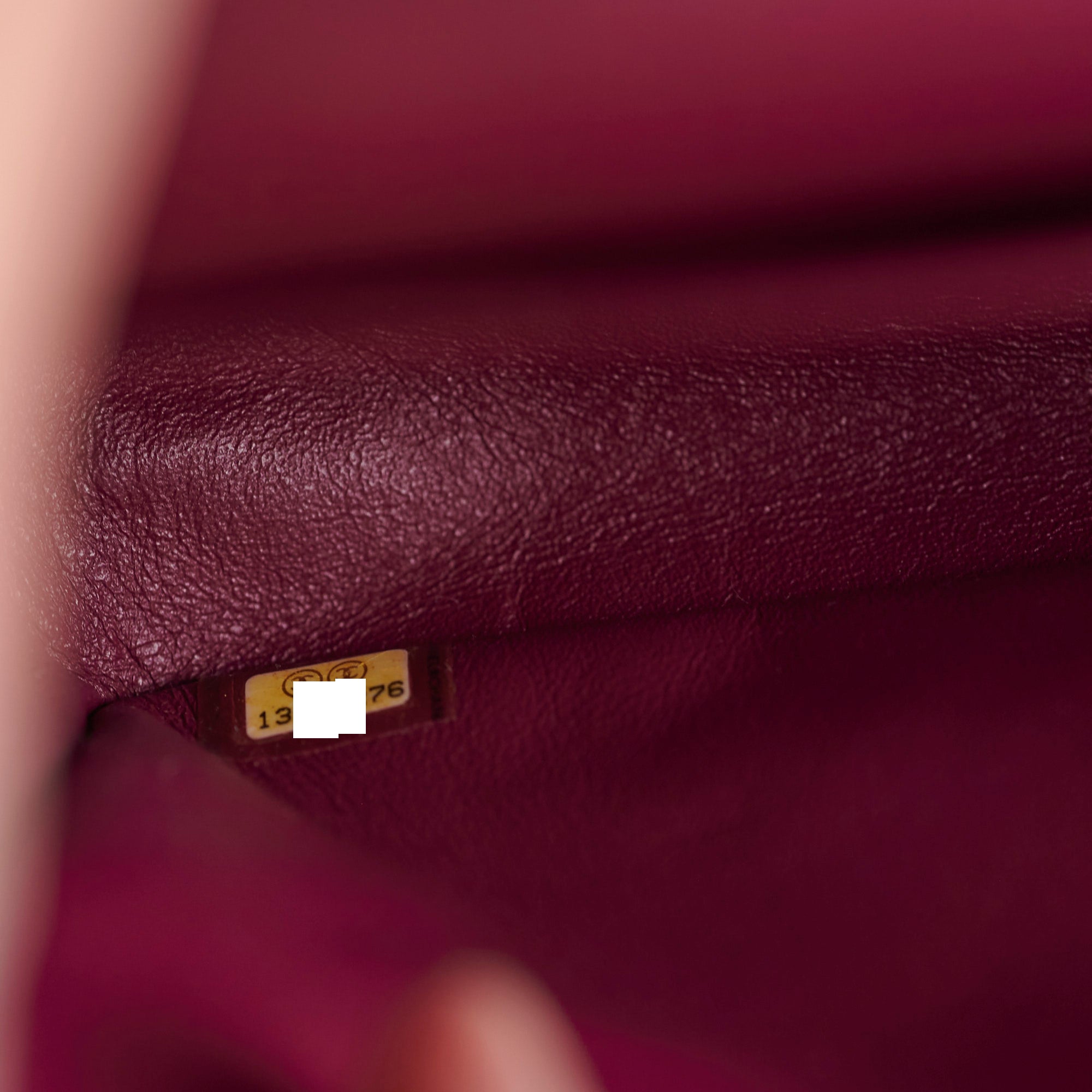 Chanel M/L Tweed Purple Classic Flap Shoulder Bag