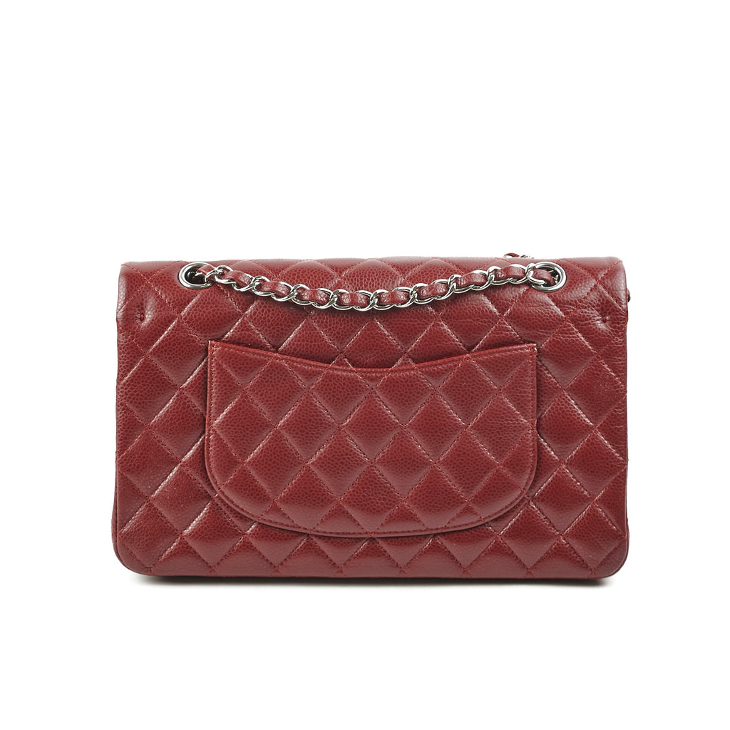 Chanel Classic Flap Medium/Large M/L Caviar Burgundy - Series 15