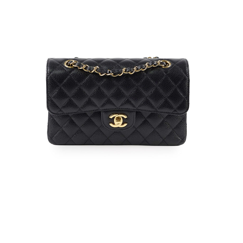 Chanel Small Caviar Double Classic Flap Black