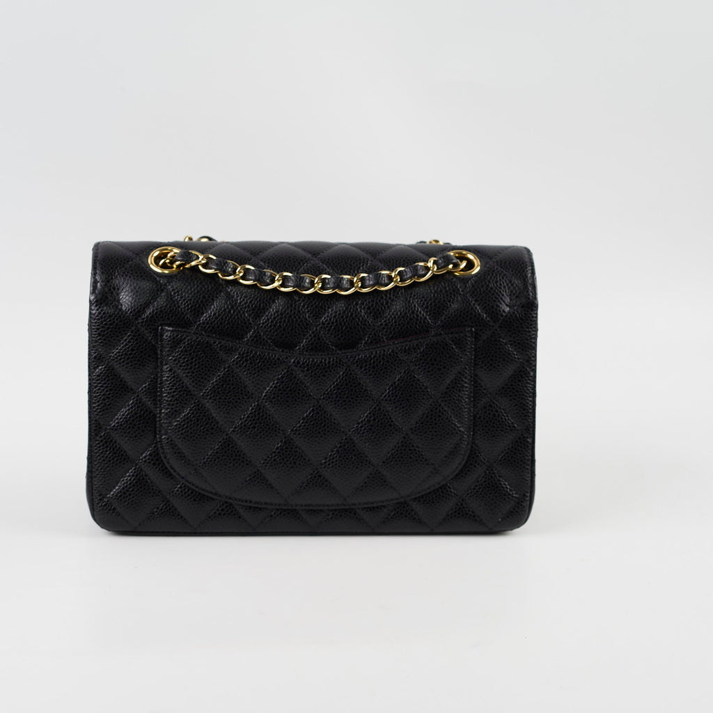Chanel Small Caviar Double Classic Flap Black