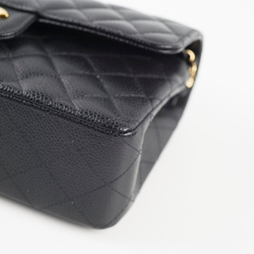 Chanel Small Caviar Double Classic Flap Black