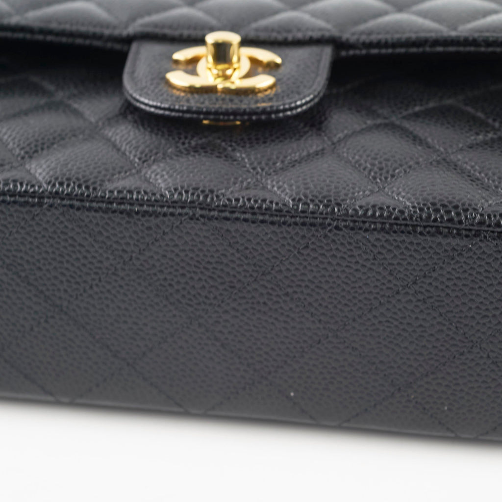 Chanel Small Caviar Double Classic Flap Black