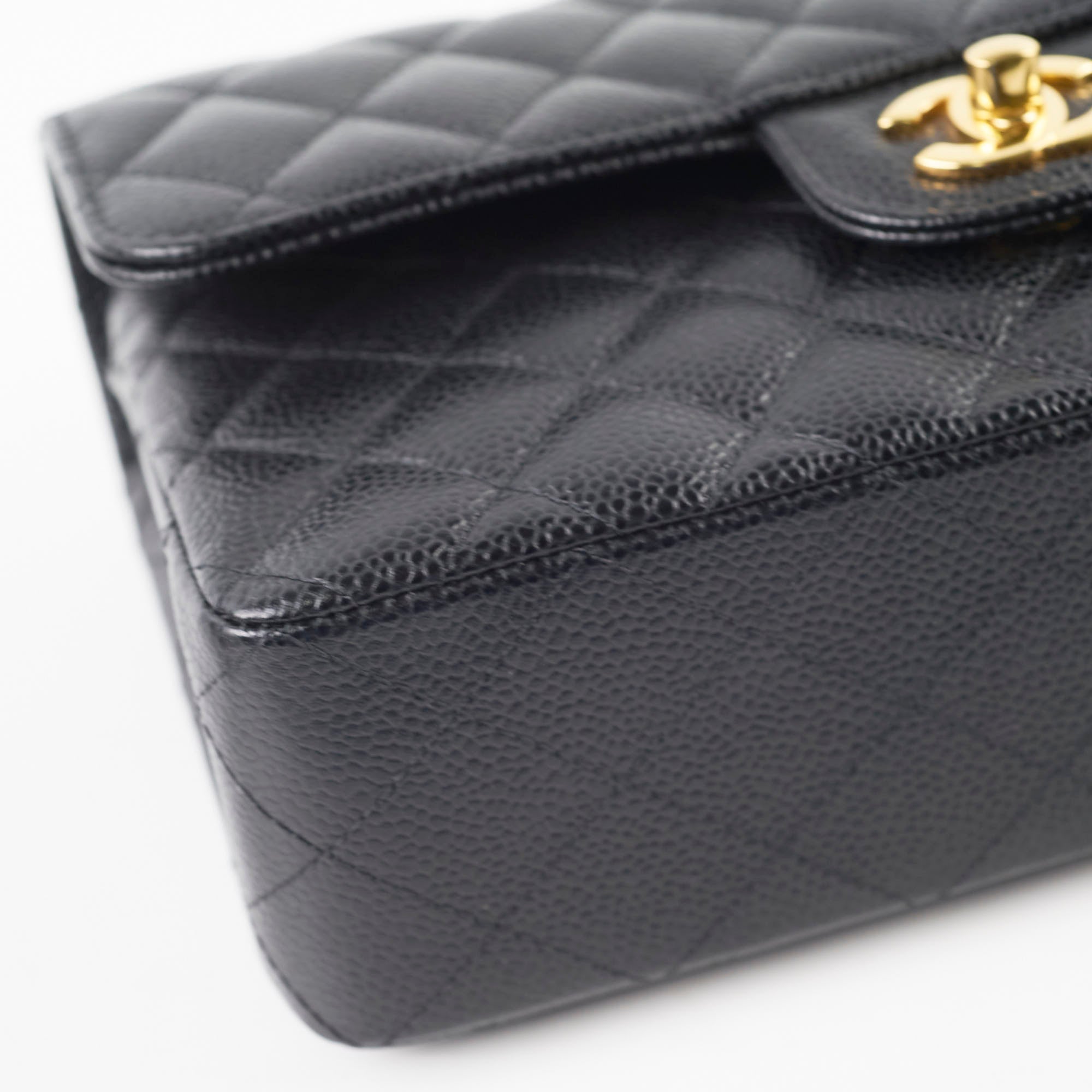 Chanel Small Caviar Double Classic Flap Black