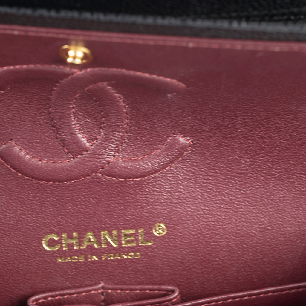 Chanel Small Caviar Double Classic Flap Black