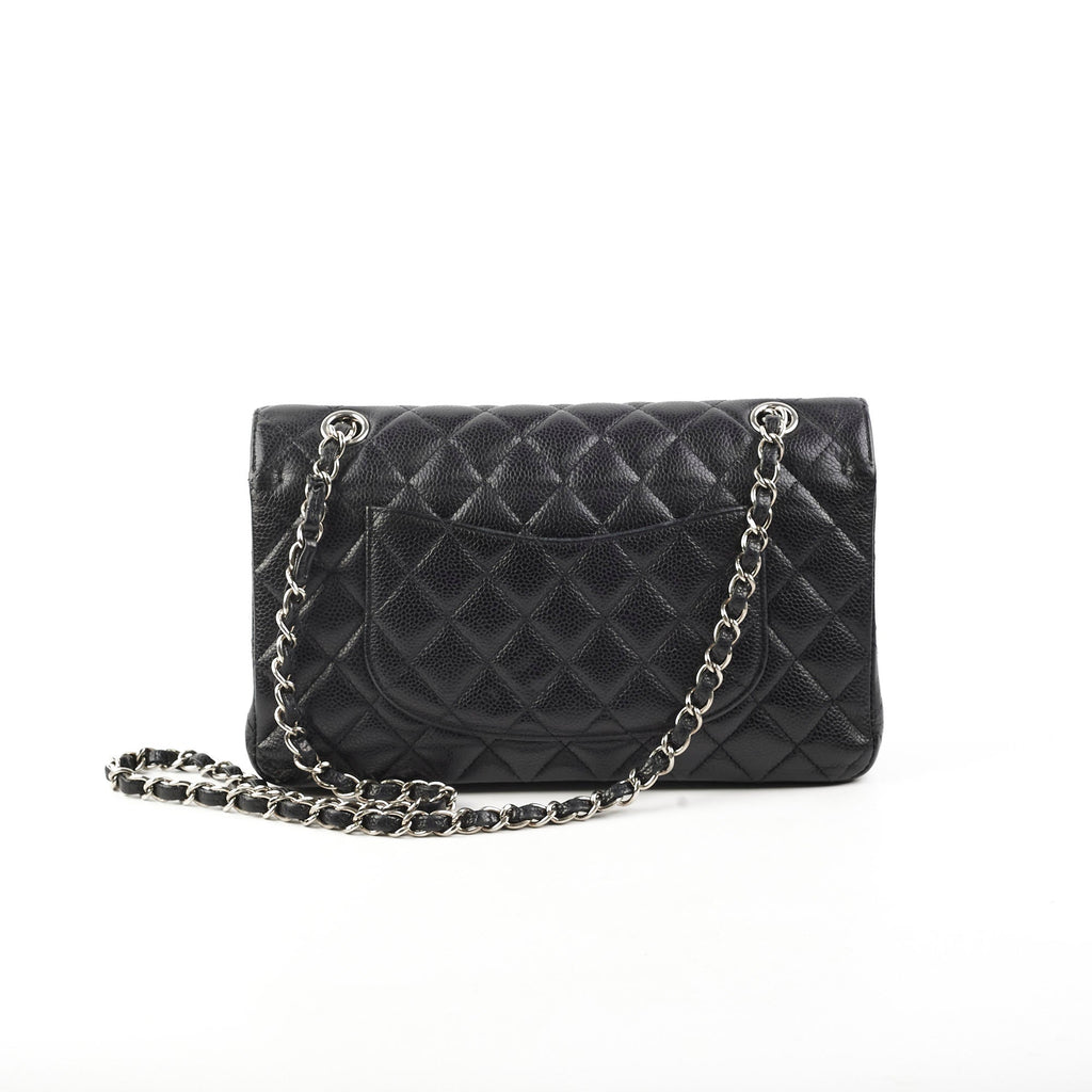 Chanel Classic Flap Medium/Large M/L Caviar Black- Series 13