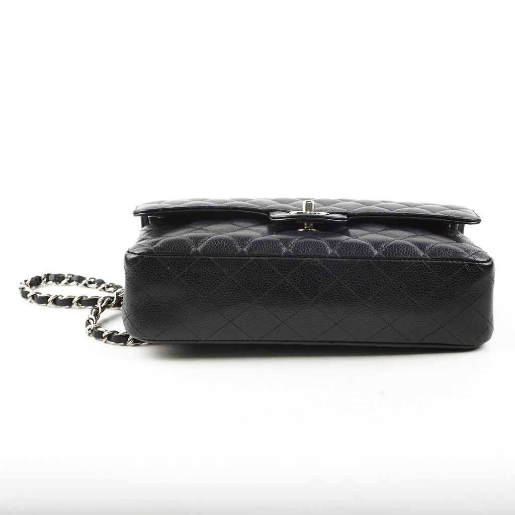 Chanel Classic Flap Medium/Large M/L Caviar Black- Series 13
