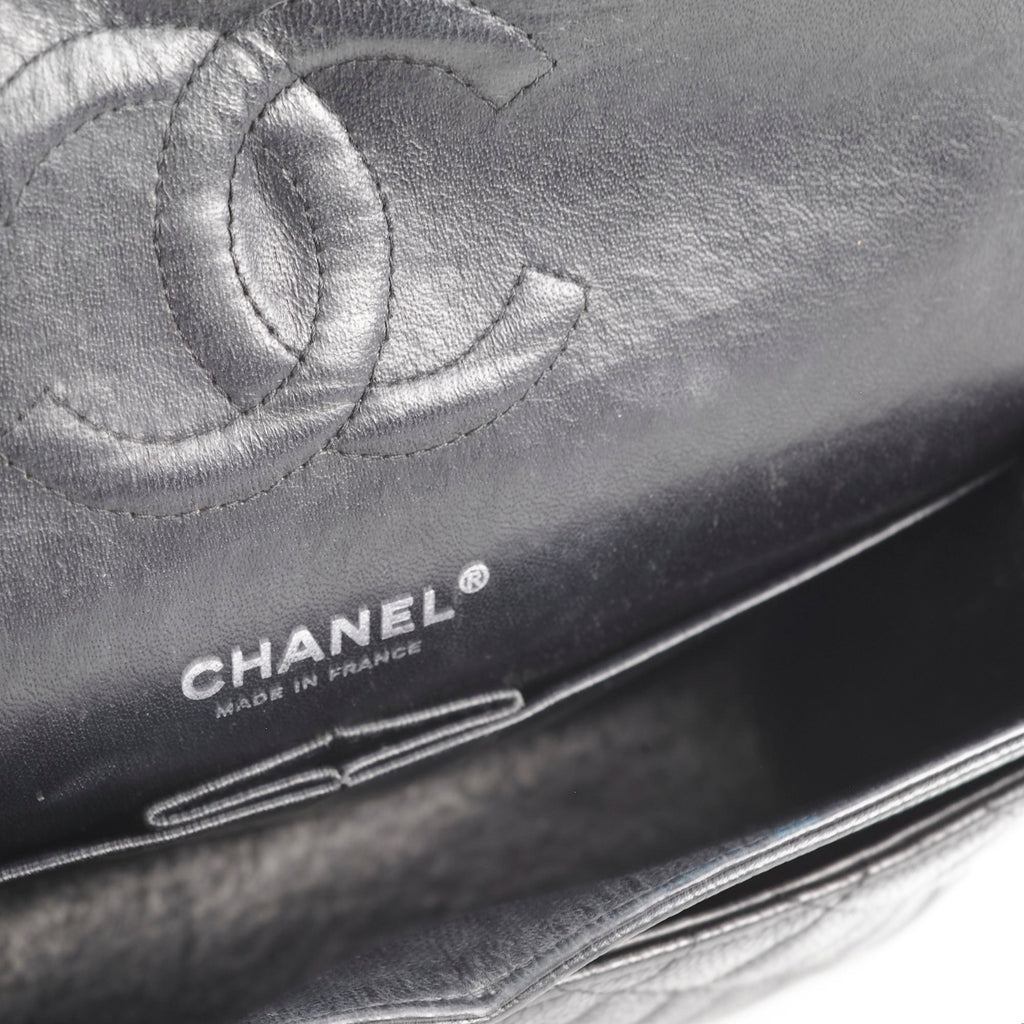 Chanel Classic Flap Medium/Large M/L Caviar Black- Series 13
