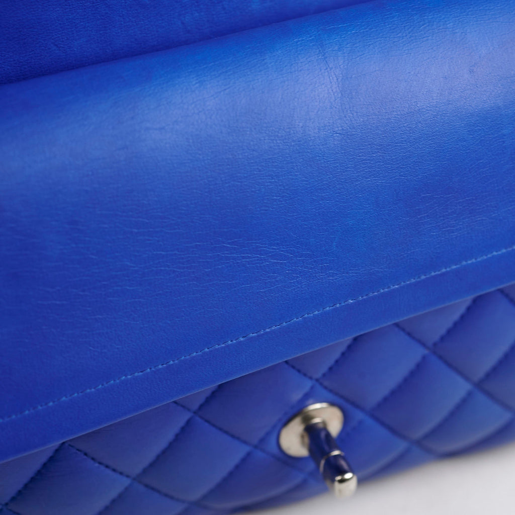 Chanel Classic Flap Medium/Large M/L Lambskin Dark Blue - Series 13