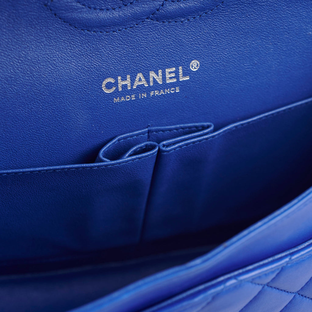 Chanel Classic Flap Medium/Large M/L Lambskin Dark Blue - Series 13