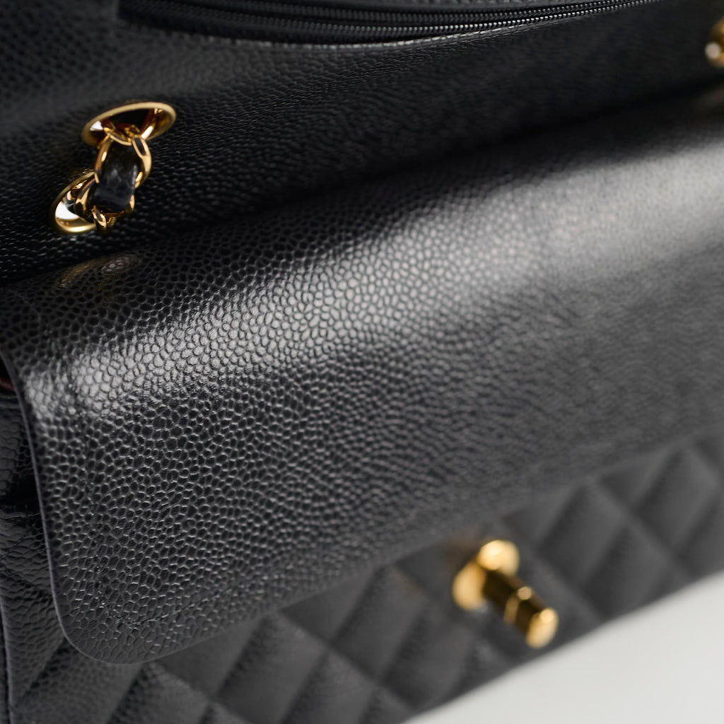 Chanel Classic Flap Medium/Large Black Caviar