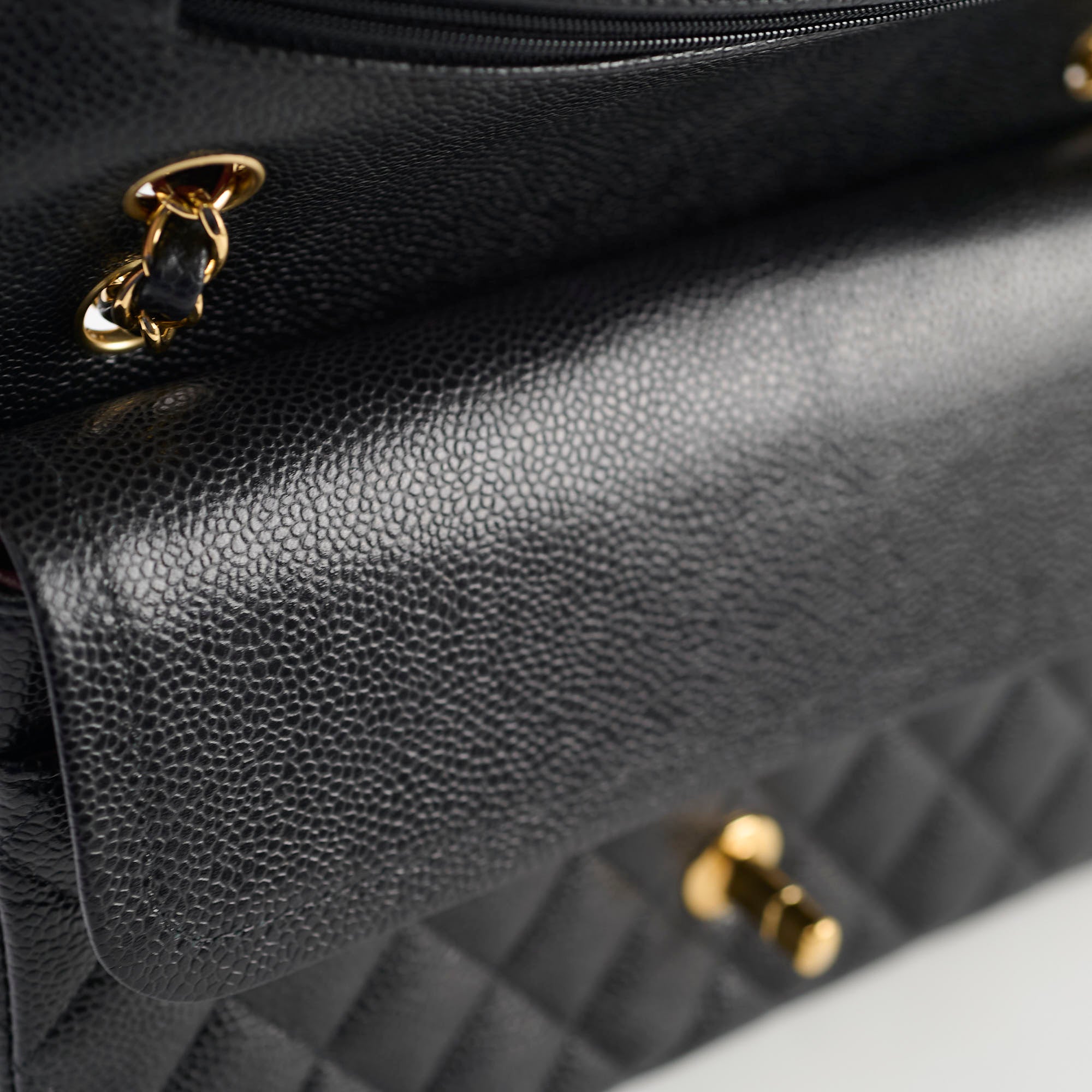 Chanel Classic Flap Medium/Large Black Caviar