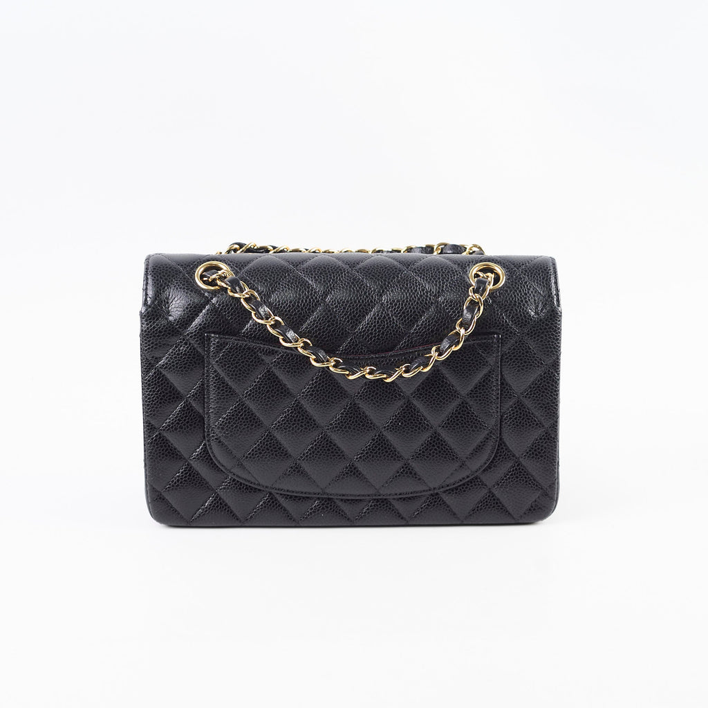Chanel Small Classic Flap Caviar Black Hold