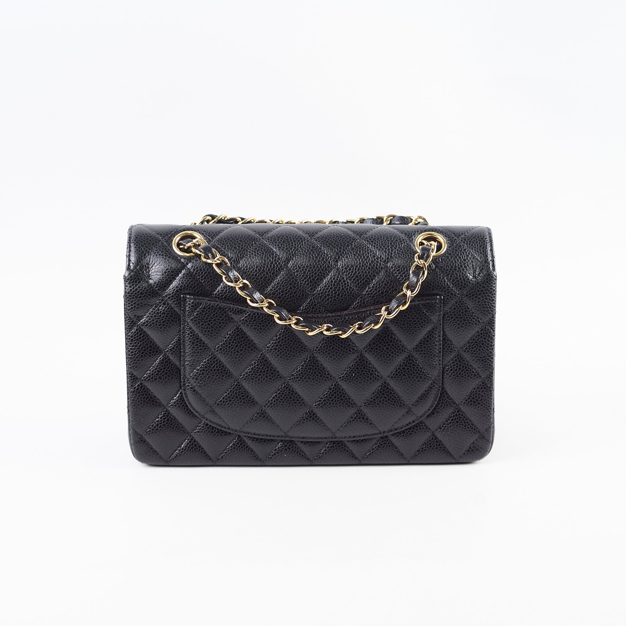 Chanel Small Classic Flap Caviar Black Hold