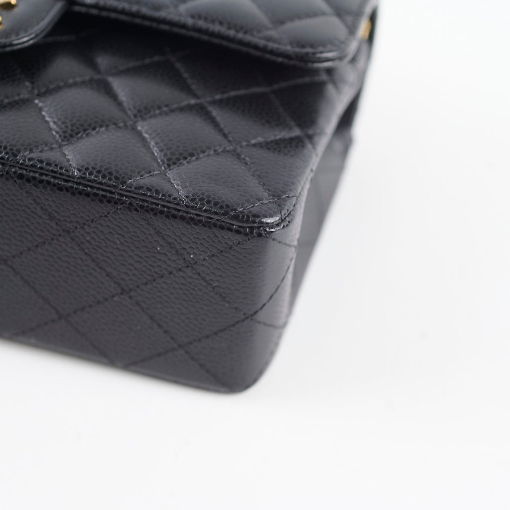 Chanel Small Classic Flap Caviar Black Hold