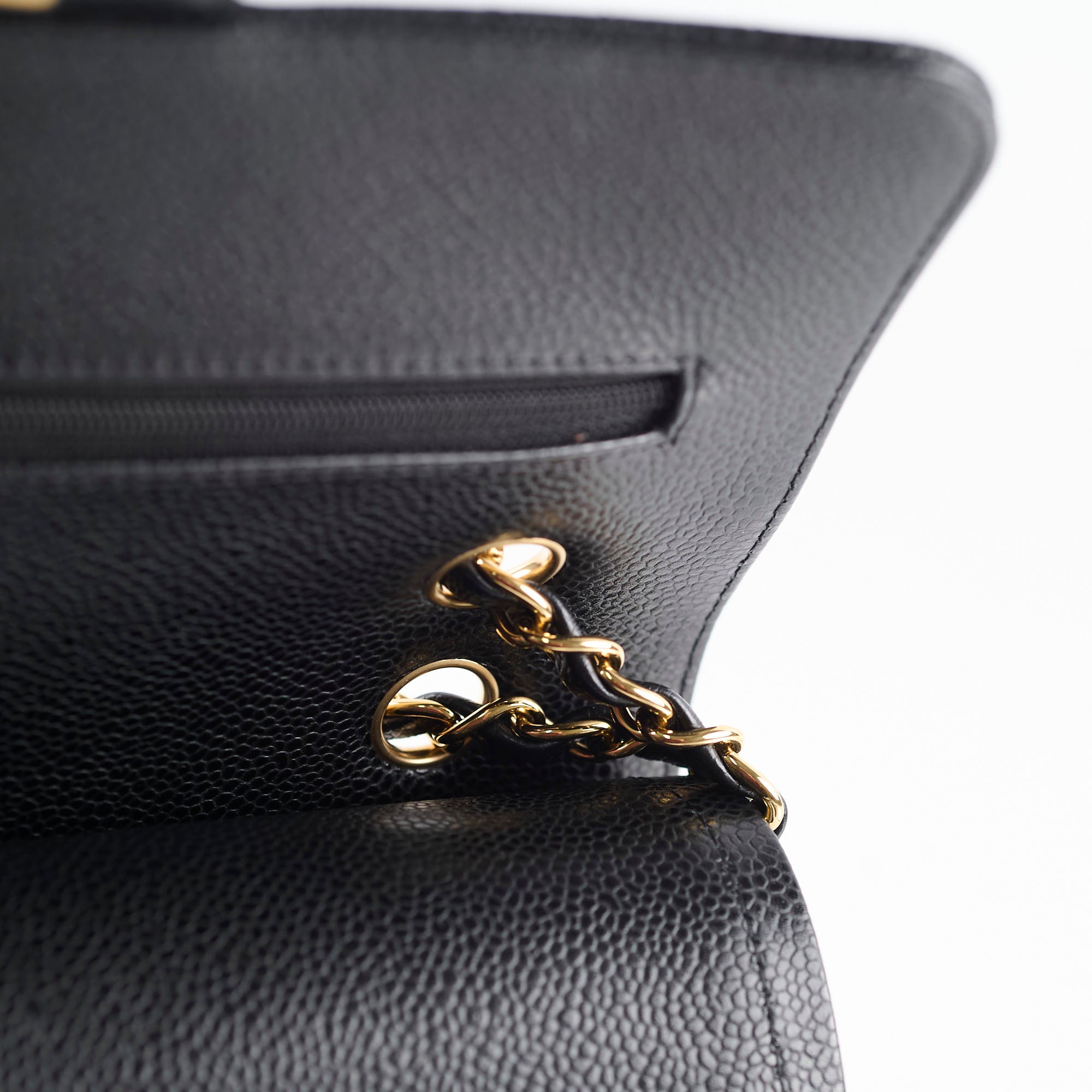 Chanel Small Classic Flap Caviar Black Hold