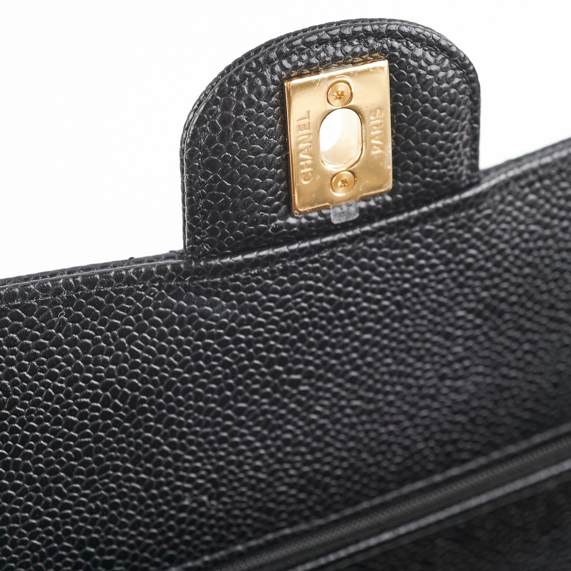 Chanel Medium/Large Double Classic Flap Caviar Black 2023