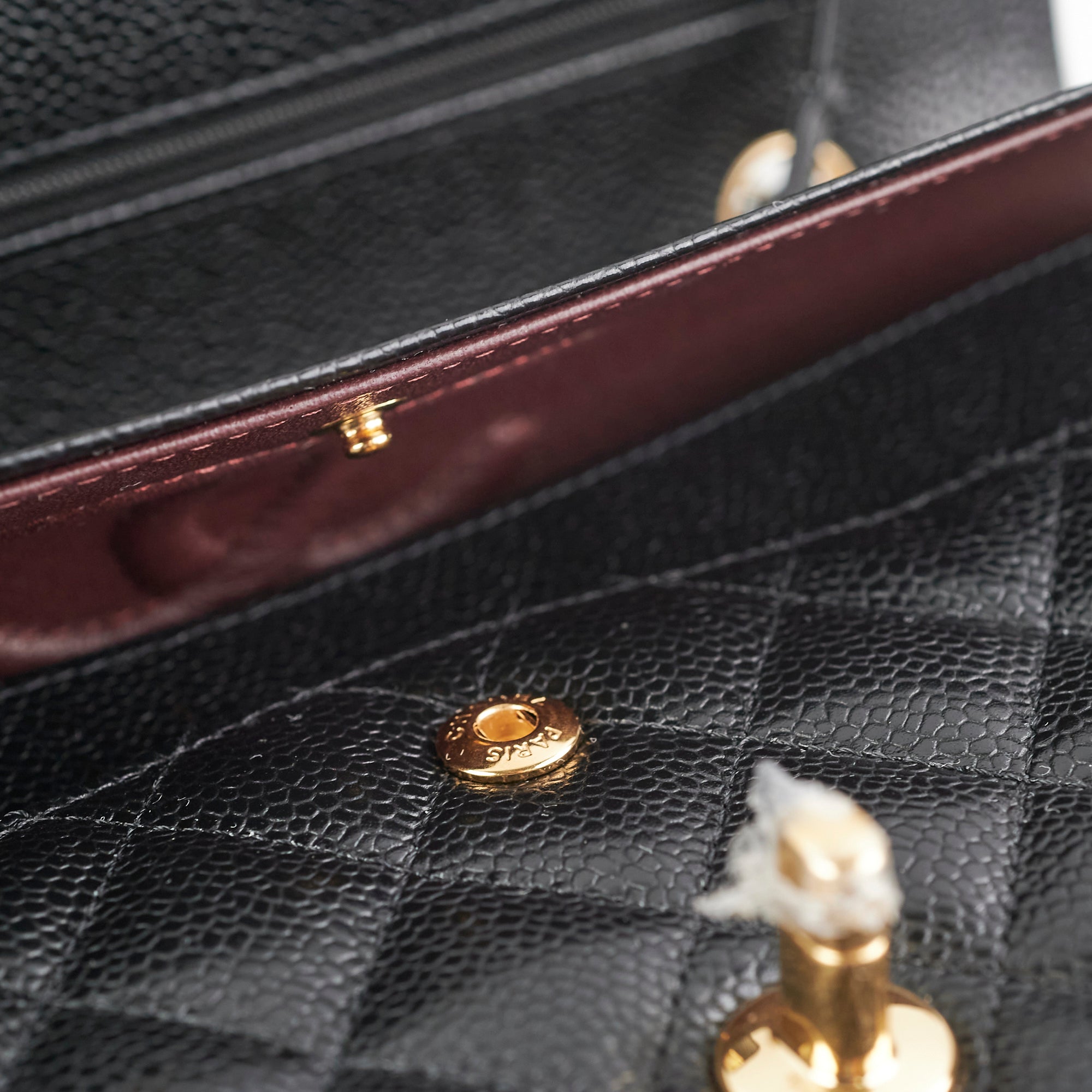 Chanel Medium/Large Double Classic Flap Caviar Black 2023