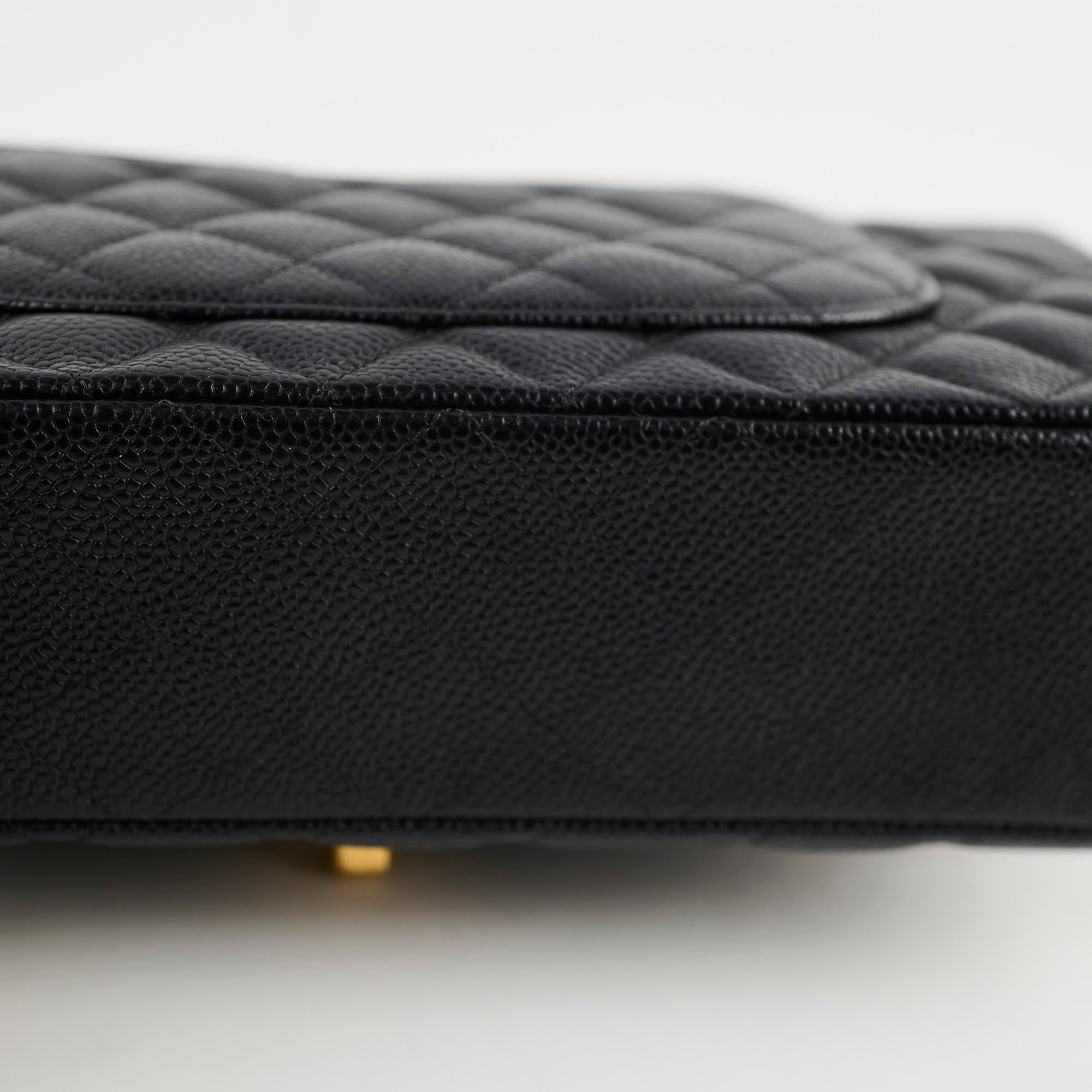 Chanel Classic Flap Medium/Large Black Caviar
